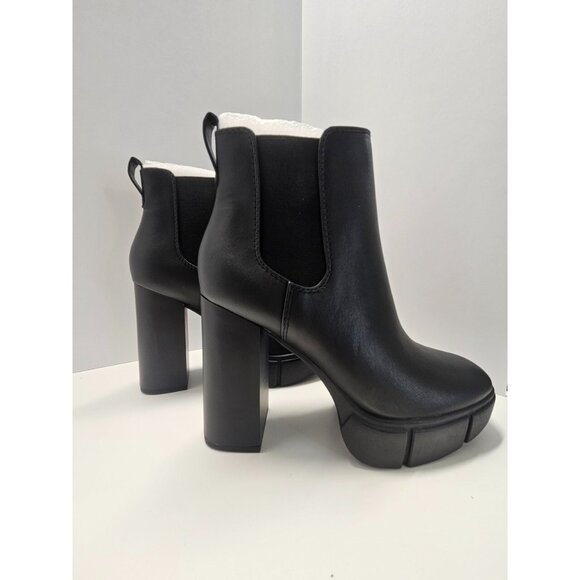 Marco Republic Women's Size 8, Black, Fargo, Chunky Heel Boots - Picture 4 of 16
